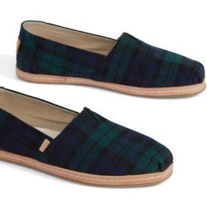 NTW TOMS Spruce Plaid Felt Women's Classics